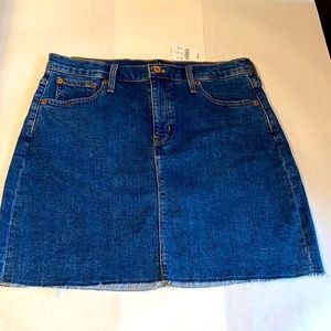 J. CREW MERCANTILE BLUE DENIM SKIRT Size 6. NWT